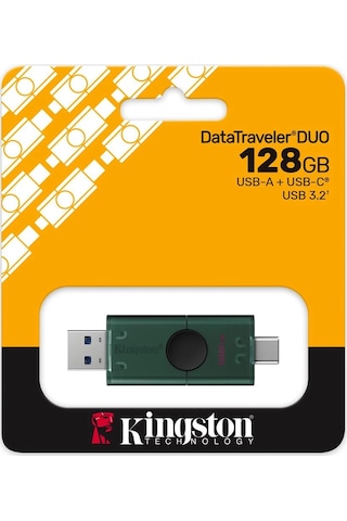 Kingston Dtdeg2-128gb 128gb Usb-a + Usb-c 3.2 Gen 1 Datatraveler Duog2 Flash Bellek