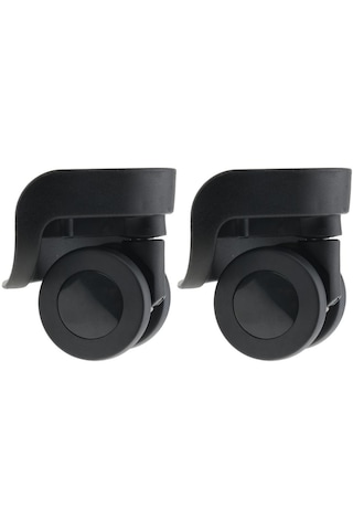 Homyl 1 Çift Döner Bavul Bagaj Tekerlekleri Seyahat Çantası Siyah