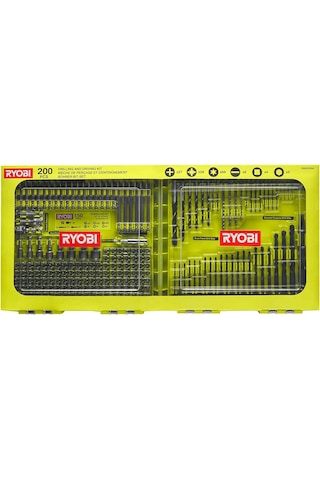 Ryobi RAKDD200 Delme ve Vidalama Seti 200 Parça T5132004668
