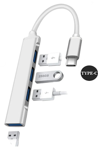 Type-c To Usb Çoğaltıcı Usb Hub - Usb Çoklayıcı Type C To 4 Usb