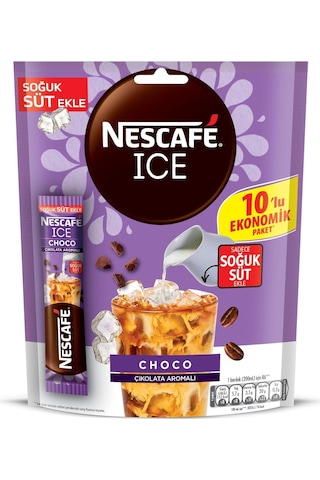 Nescafe Ice Choco Çikolata Aromalı 10,6 Gr X 40 Adet Çözünebilir