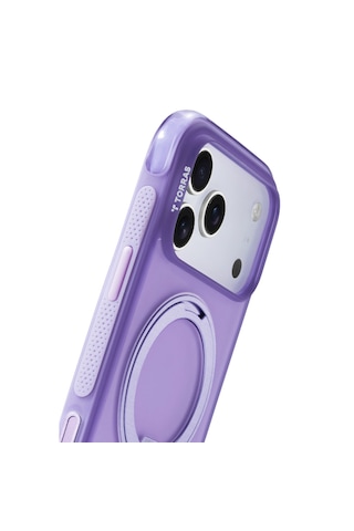 Torras Apple iPhone 17 Pro / 18 Pro Uyumlu Ostand R Air Magsafe Kapak Mor