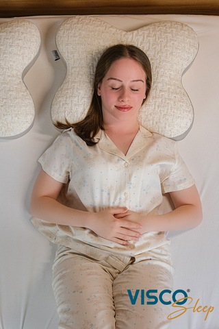 Visco Yastık Papillon Ortopedik Yastık Ergonomik Visco 45x50x15cm