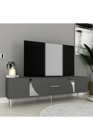 Dekop2ct Tv Sehpası Antrasit-gümüş