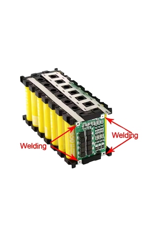 Li-ion 18650 3s 7p 12v 21li Akü Kutusu Seti - Siyah