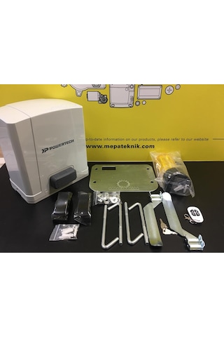 Powertech PL500 Dc Motorlu Otomatik Bahçe Kayar Kapı Motoru 500 Kg