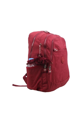 Markahit Kenyon Cox 8812 Bordo Unisex Klinkır Aksesuarlı Kumaş Sırt Çantas