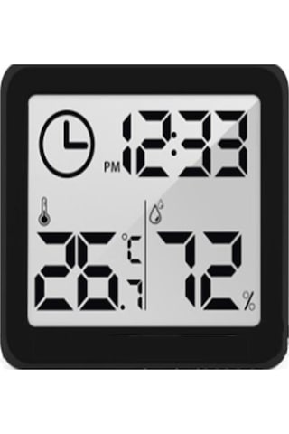 Siyah Yükseltme Xiaomi Youpin Dijital Lcd Kapalı Termometre Higrometre Ölçer