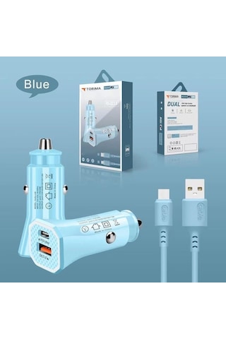 Torima Cc-903 Pd18w+qc3.0 Renkli İ7 Araç Şarj Aleti