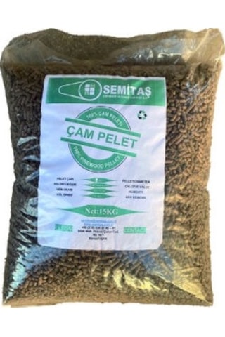 %100 Organik Çam Peleti 15 Kg 8mm
