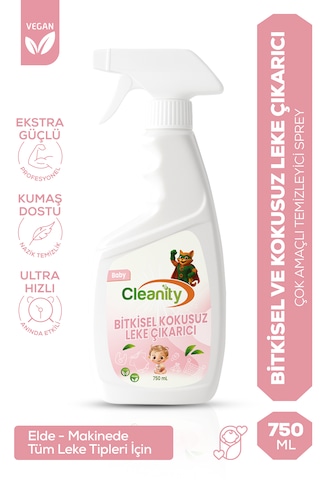 Bitkisel Kokusuz Leke Çıkarıcı - Baby 750 Ml Bebek Çamaşırı & Ev Yüzeyleri İçin Tekli