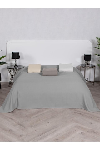 Pamuklu Tv Diz Battaniyesi Alex Gri