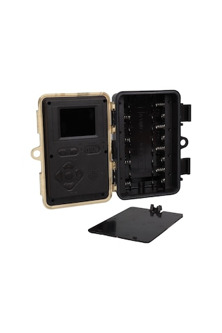 Powermaster Rf06 20mp 24 Led Pır Sensörlü 2.0" Renkli Lcd Ekran 128gb Sd Kart Destekli Fotokapan Kamuflaj Kamera Siyah