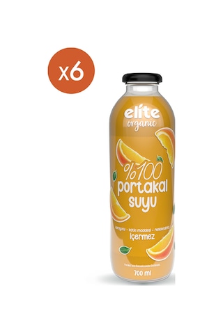 6'lı %100 Portakal Suyu 700 Ml