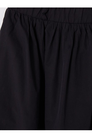 Lcw Modest Siyah Beli Lastikli Poplin Kloş Etek