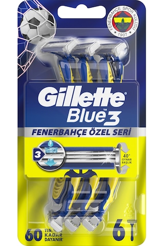 Gillette Blue3 Fenerbahçe Taraftar Paketi 6 Adet