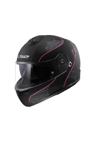 Ls2 Strobe 2 Lux Mat Siyah-pembe Kask Sıyah-pembe