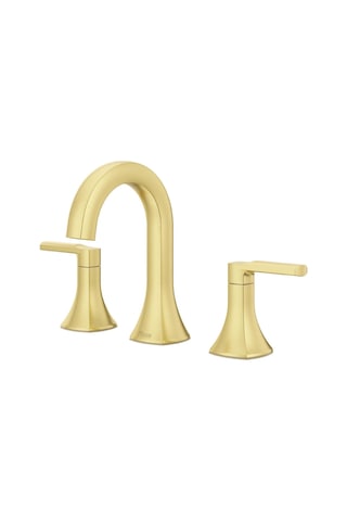 Vaneri Banyo Lavabo Bataryası, 20 Cm Yaygın, 2 Saplı, 3 Delikli, Fırçalanmış Altın Kaplama, Lf049vrıbg Genel