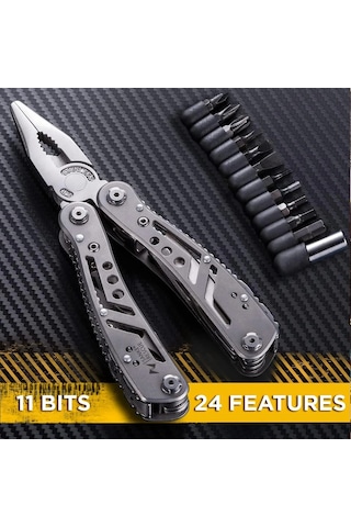 Çok Amaçlı 24'ü 1 Arada Cep Taşınabilir Açık Pense Çakısı Ağır