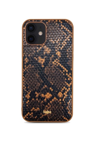 Kajsa Apple Uyumlu iPhone 12 Pro Kılıf Kajsa Glamorous Serisi Snake Pattern Kapak ZORE-216654