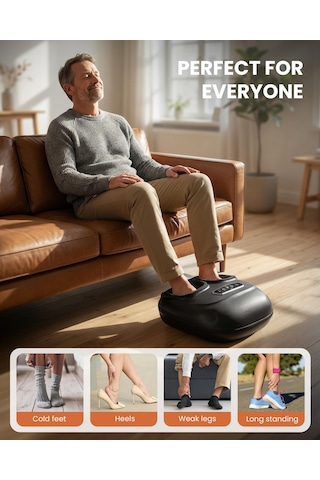 Cılı Shiatsu Ayak Masaj Makinesi, Plantar Fasiit İçin Elektrikli Isıtmalı Ayak Masajı, Yoğurma Titreşim Sıkıştırma, Çıkarılabilir Kol, Erkeklere Kadar 13, Noel Hediyeleri