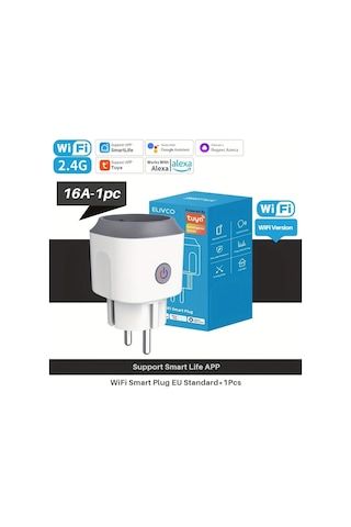 Motion003 Elivco Tuya Wifi Akıllı Priz Elc-sp01 16a Ab Fişi 110v220v Uygulama Kontrolü Wi-f
