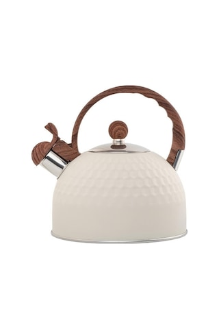 Teltree Paslanmaz Çelik 2.5 Litre Isıtmalı Çaydanlık - Hızlı Kaynatma Ve Isı Koruma Özellikli Bej