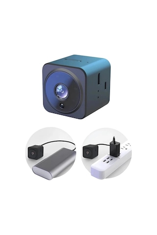 Akıllı Mini Kamera 1080p Hd Wifi Mobil Uygulamalı Şarjlı Gece Görüşlü Çift Yönlü Ses Kart Destekli
