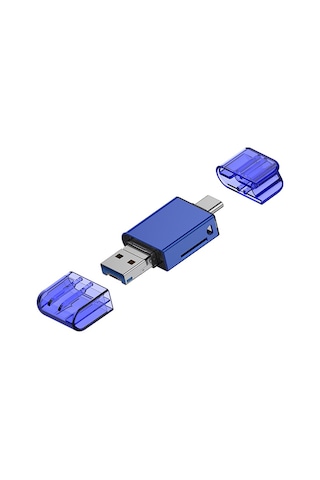 ALLY USB 3.0+Type-c+Lightning Sd Kart Okuyucu - Hızlı Card Reade