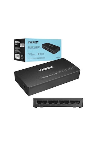 Everest ESW-808 Hub 8 Port 1000mbps Gıgabıt Ethernet Swıtch