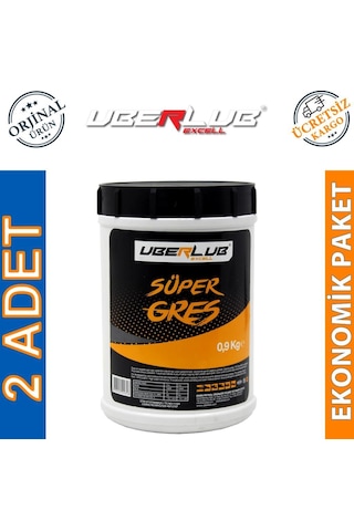 Uberlub Excell Gres Lityum Sabunlu Beyaz Gres 2 x 900 G
