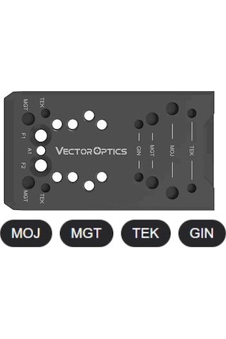 Vector Optics Glock 4-in-1 Universal Dovetail Reddot Montaj Plakası / Reddot Ayağı Scfrm-gk11