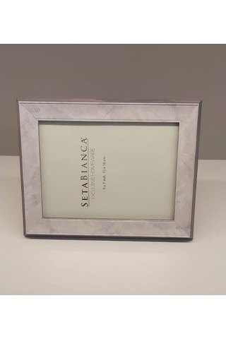 Seta Bianca 13 X 18 Cm Çerçeve Gri Sedef