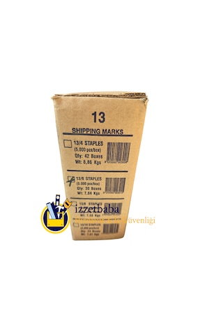 Delta 13/6 Zımba Çakma Teli 5000'li Paket 30 Paket 1 Koli