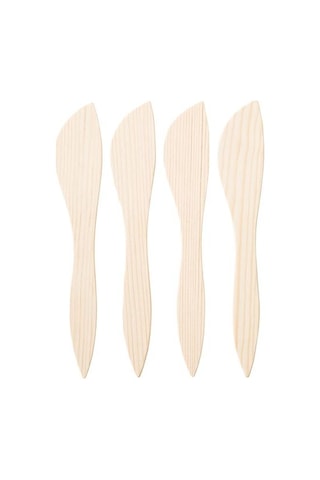 Ikea Smörklıck Tereyağı Bıçağı Seti, Çam, 24 Cm, 4 Adet çok renkli