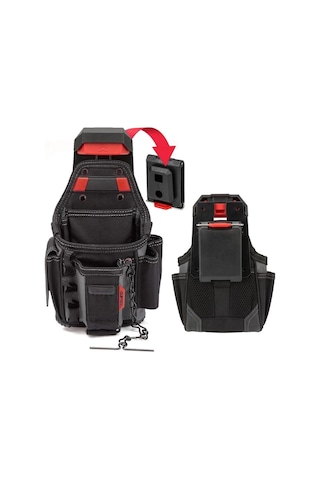 Workpro Wp281079 Smart Clip Bel Tipi Alet Çantası Hızlı Tak-çıkar Kemer Klipsi + Çanta Bağlantı Adap