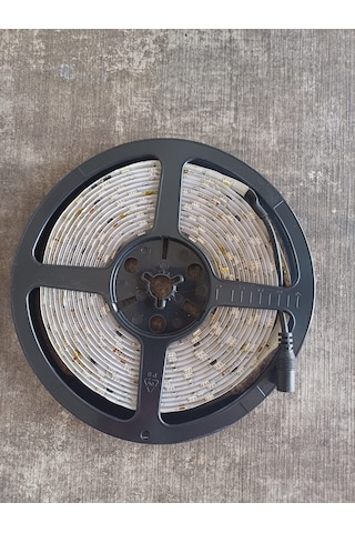 Yürüyen Şerit Led Akar Led 5 Metre Silikonlu Dış Mekan Beyaz Renk