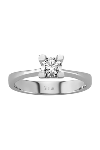 Sirius D Renk 0,41 Karat Pırlanta Tektaş Yüzük 0815R0056