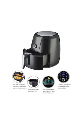 Kumtel Digital Fastfryer HAF-06 8.5 L XXL Yağsız Airfryer