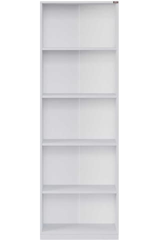 Modern 5 Raflı Kitaplık - Beyaz 64x182x26 Cm Beyaz