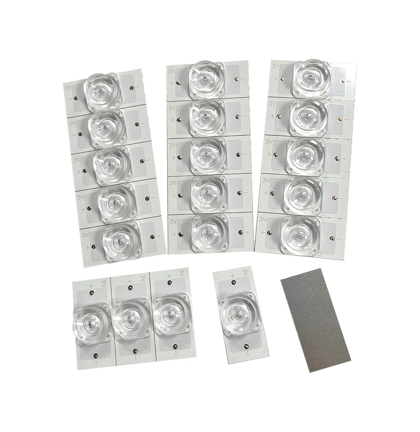 Youmex 3v Kare Smd Led Işık Pimi Seti 50 Adet - Optik Lens Filtreli, Yüksek Parlaklık, Enerji Tasarruflu, Eşit Aydınlatma