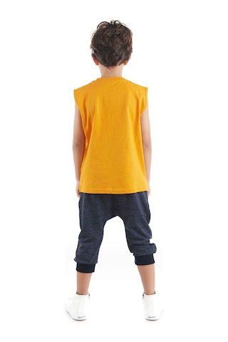 Denokids Mshb&g Motocross Erkek Çocuk T-shirt Baggy Kapri Takım Çok Renkli