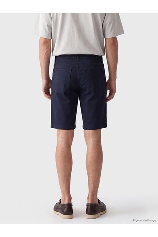 Lcwaıkıkı Classic Lacivert Slim Fit Gabardin Erkek Şort