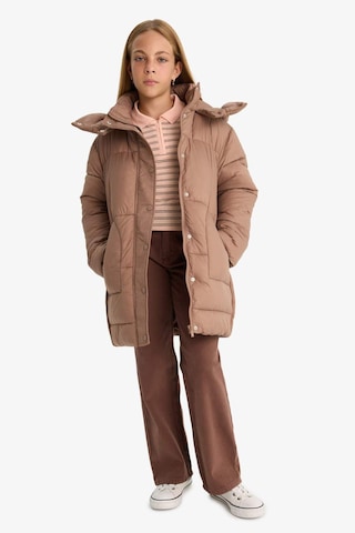 Defacto Kız Çocuk Su Geçirmez Kapüşonlu Parka F0049a825aubn266 Kahve-bn266