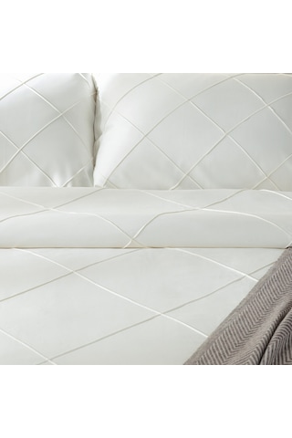 Mattıen Bambu Çift Kişilik Nevresim Seti 200x220 Cm Ekru