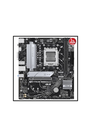 Asus Prıme B650m-k, 2xddr5, 2x M.2, D-sub, Hdmı, Am5 Soket Anakart