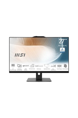 MSI Modern AM272P 1M-1094XEU-1 Core 7 150U 16 GB 1 TB SSD 27" FHD Free Dos Masaüstü Bilgisayar