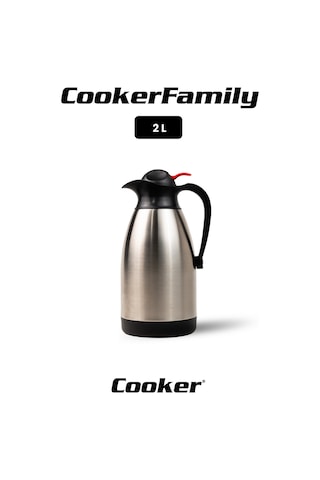 Cooker Classic 2 Litre Paslanmaz Çelik Termos Ckr2006 Gümüş