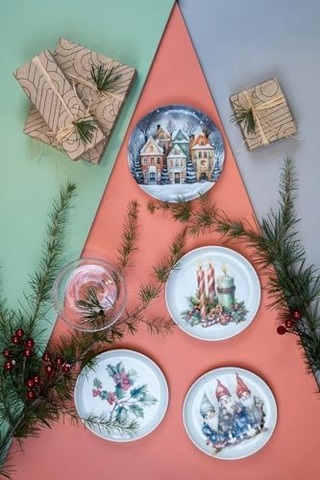 Porselen Festive 4 Parça 15 Cm Tabak Diğer