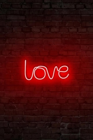 Love - Led Dekoratif Duvar Aydınlatması Neon Duvar Yazısı Sihirli Led Mesajlar